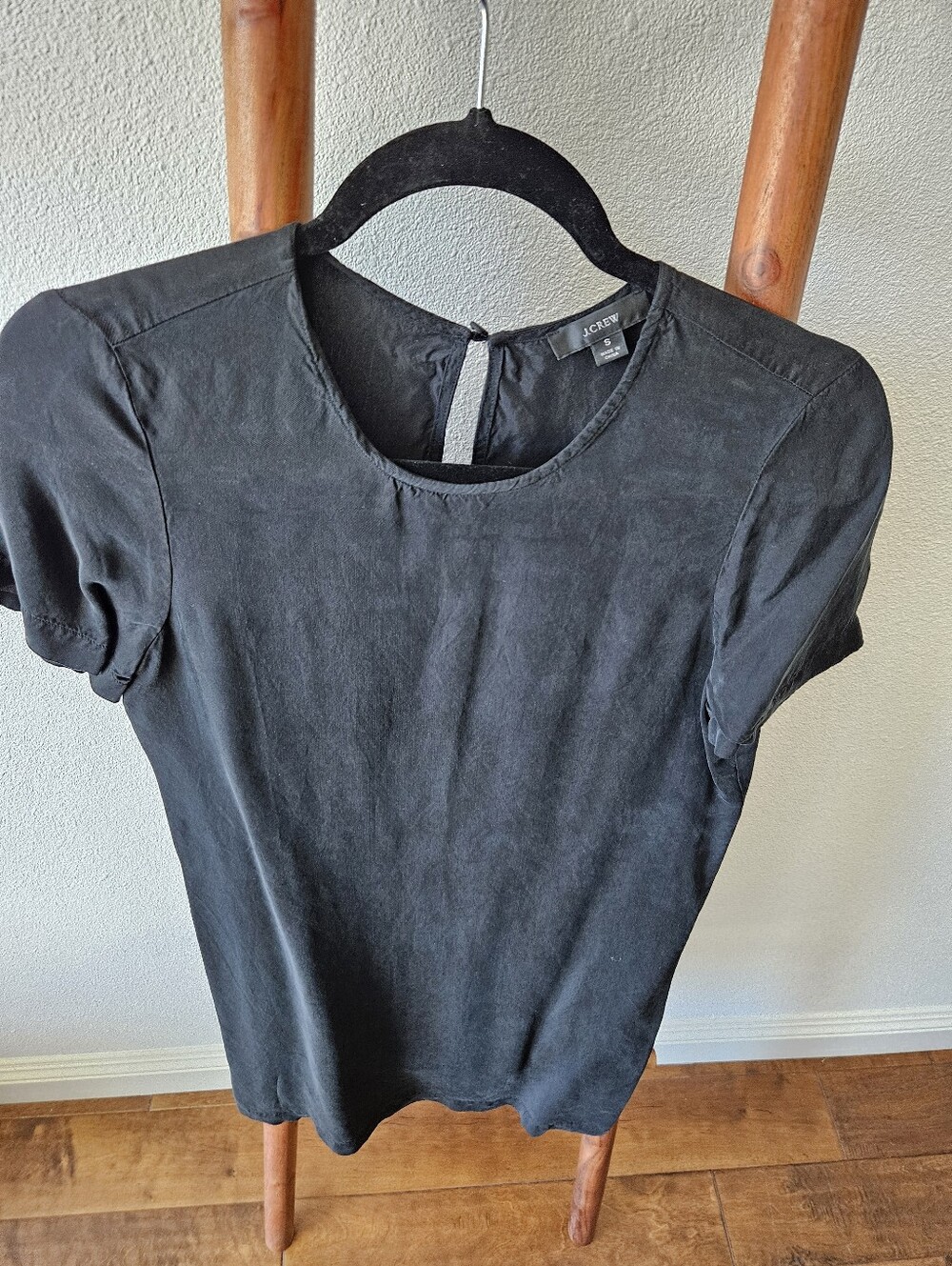 J. Crew Cupro T-shirt Black dress - Picture 3 of 14